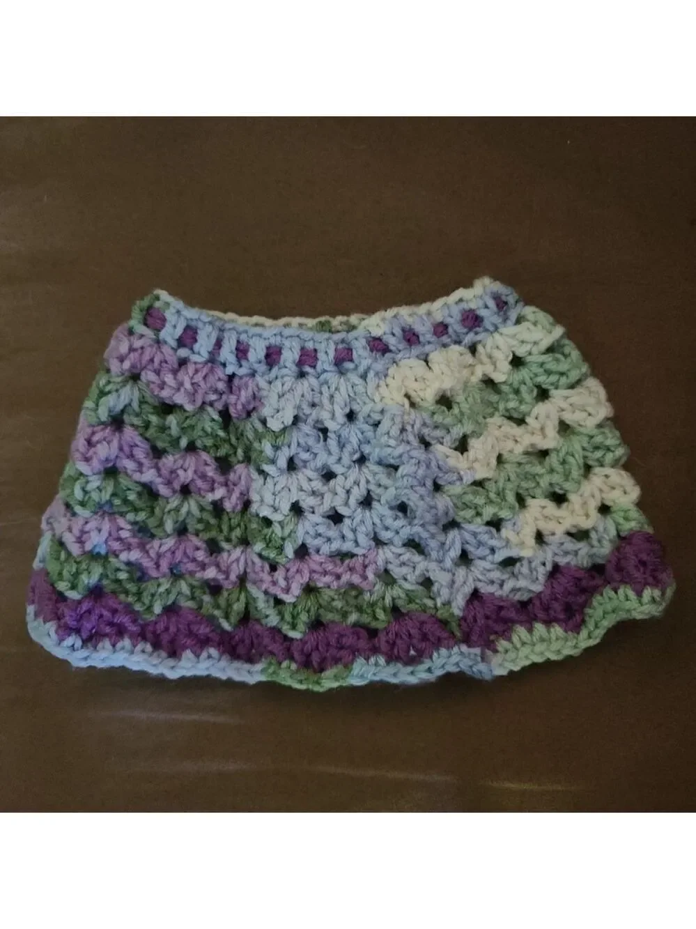 Handcrafted Crochet Skirt for 18